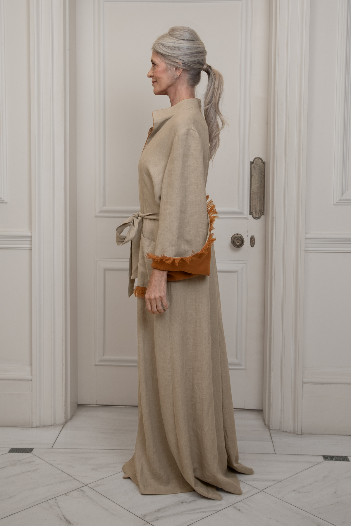 Amboise, Fawn & Chestnut Dressing Gown
