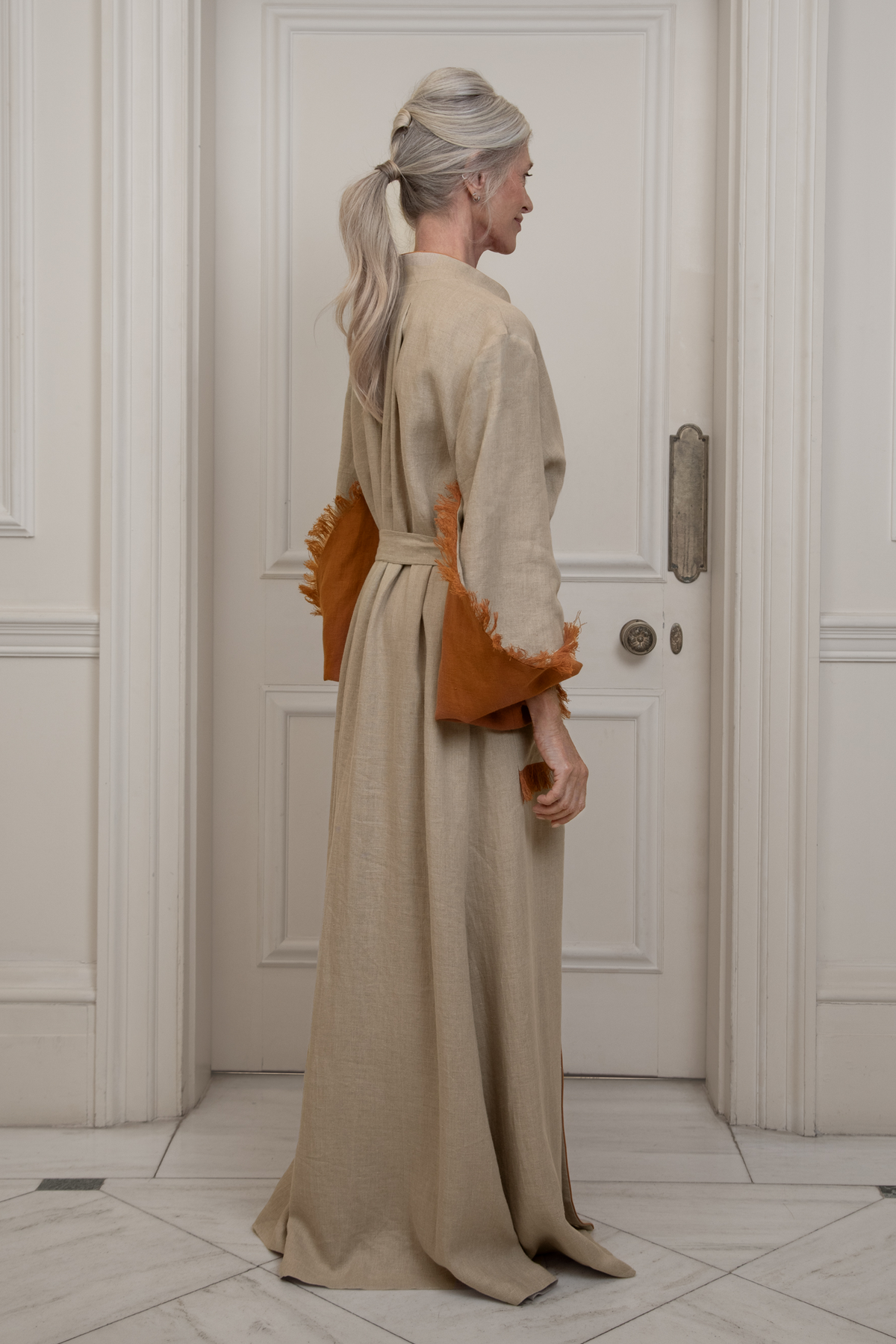 Amboise, Fawn & Chestnut Dressing Gown