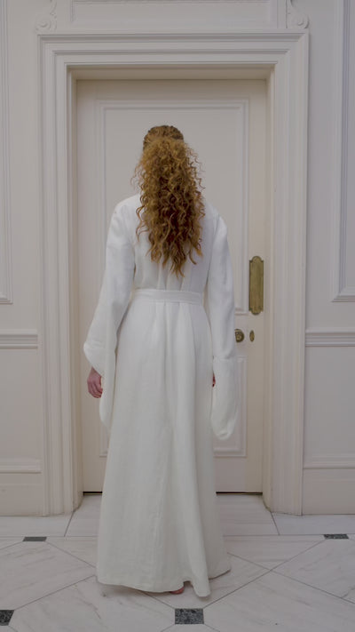 Bridal Dressing Gown Twirling